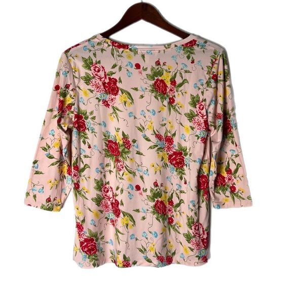 The Pioneer Woman Floral Print with 3/4 Sleeve Top - Picture 2 of 4